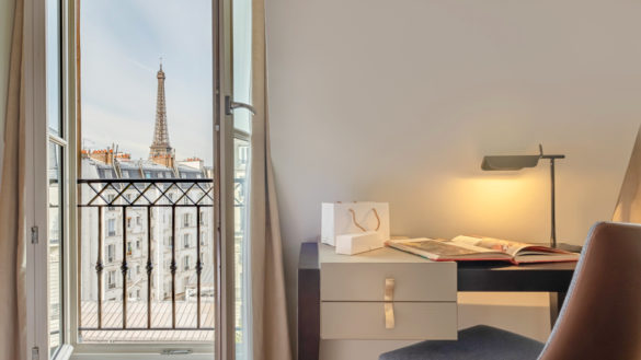 Paris hotel eiffel tower view
